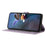 For Samsung Galaxy S25 FE Case Wallet Stand Imprinted Triangle Pattern Leather Phone Flip Cover - Purple - 3