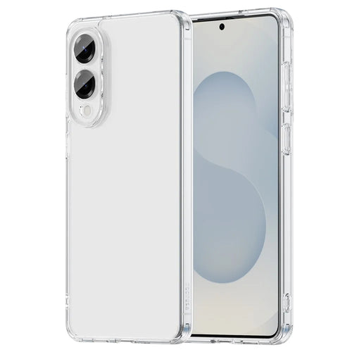 For Samsung Galaxy S25 Edge Case TPU + Acrylic Phone Back Cover Anti Yellowing - Transparent - 1