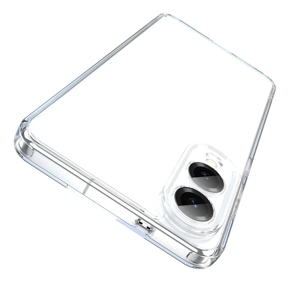 For Samsung Galaxy S25 Edge Case TPU + Acrylic Phone Back Cover Anti Yellowing - Transparent - 2