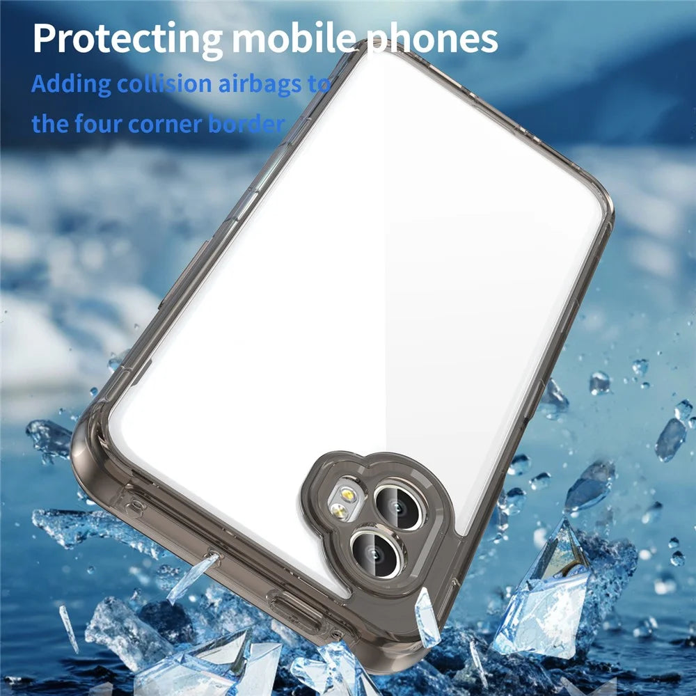 For Samsung Galaxy XCover7 Pro Case TPU + Acrylic Phone Back Cover Anti Yellowing - Black - 5