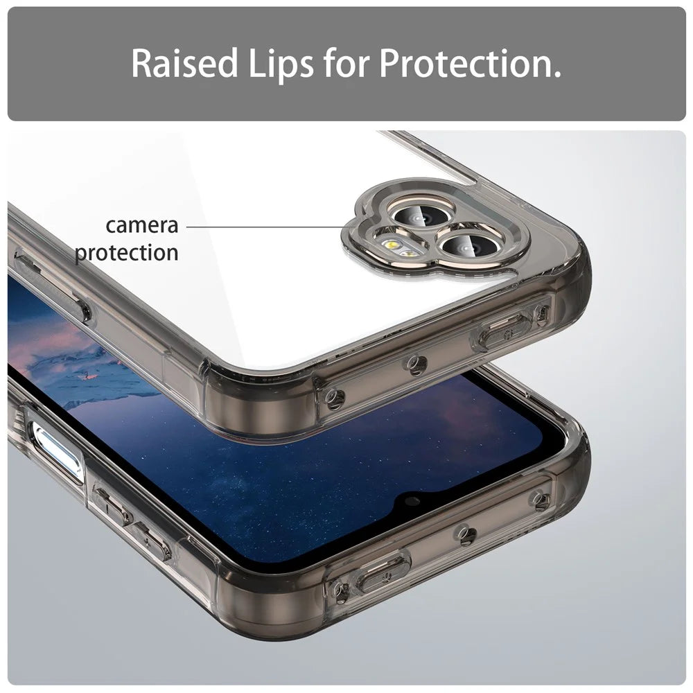 For Samsung Galaxy XCover7 Pro Case TPU + Acrylic Phone Back Cover Anti Yellowing - Black - 7