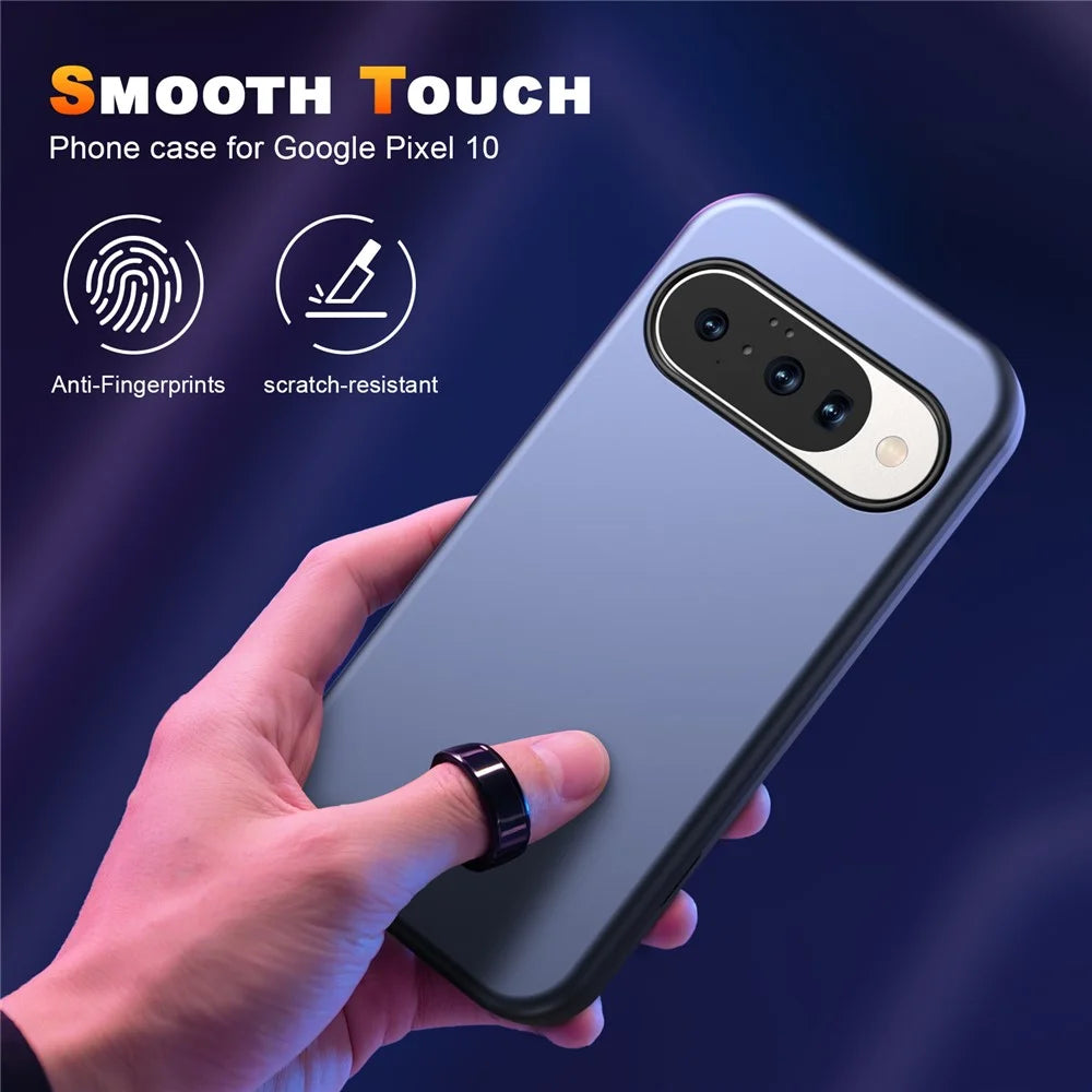 GW03 For Google Pixel 10 / 10 Pro Case TPU + PC Phone Cover Dual Layer Shockproof - Dark Blue - 3