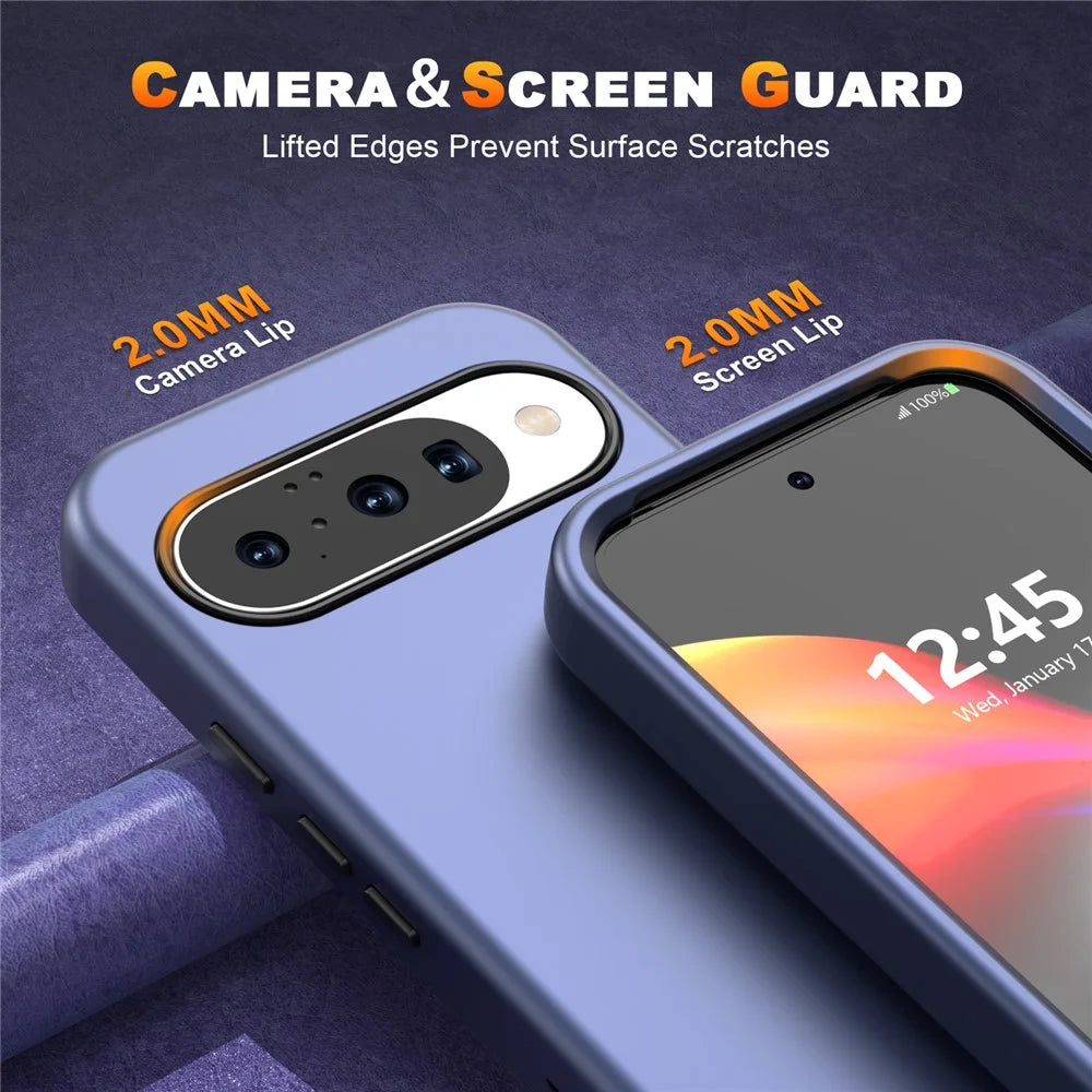 GW03 For Google Pixel 10 / 10 Pro Case TPU + PC Phone Cover Dual Layer Shockproof - Dark Blue - 4