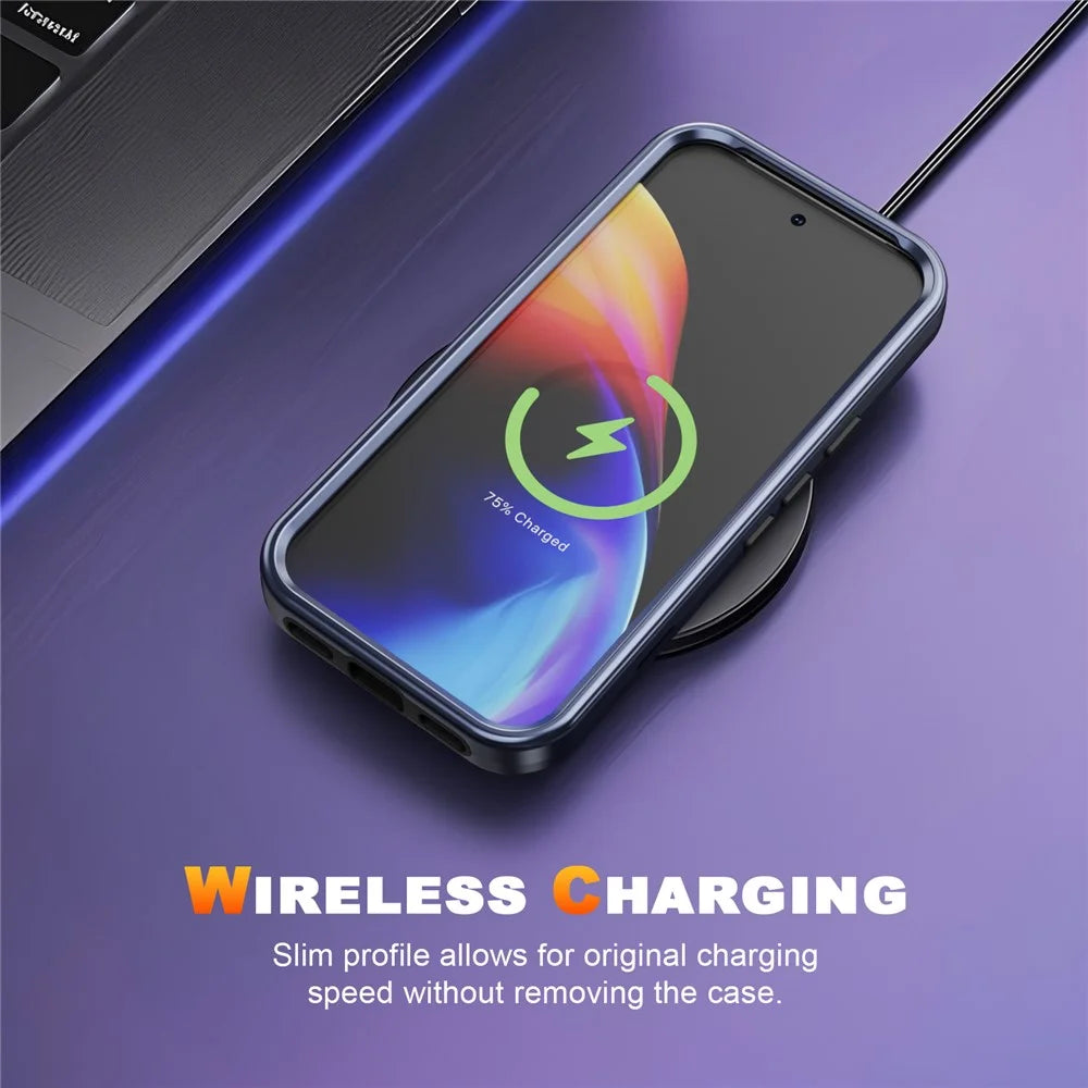 GW03 For Google Pixel 10 / 10 Pro Case TPU + PC Phone Cover Dual Layer Shockproof - Dark Blue - 6