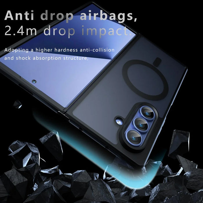 For Samsung Galaxy Z Fold7 5G Magnetic Case TPU + PC Matte Skin Touch Phone Cover - 3