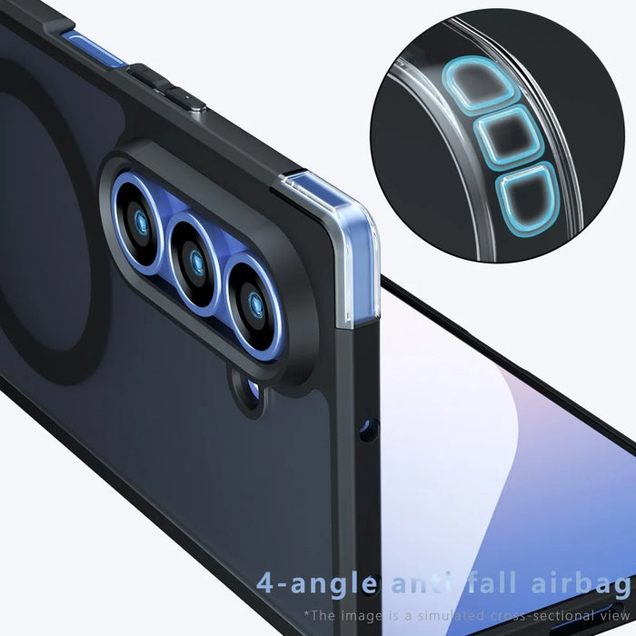 For Samsung Galaxy Z Fold7 5G Magnetic Case TPU + PC Matte Skin Touch Phone Cover - 4