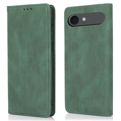 For iPhone Air Case Wallet Magnetic Closing Leather Flip Phone Cover - Green - 1