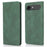 For iPhone Air Case Wallet Magnetic Closing Leather Flip Phone Cover - Green - 1