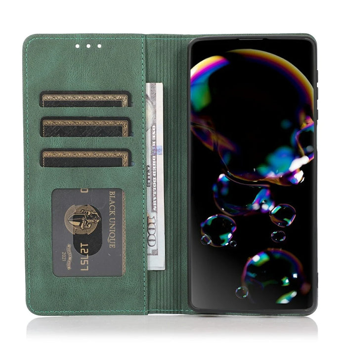 For iPhone Air Case Wallet Magnetic Closing Leather Flip Phone Cover - Green - 2