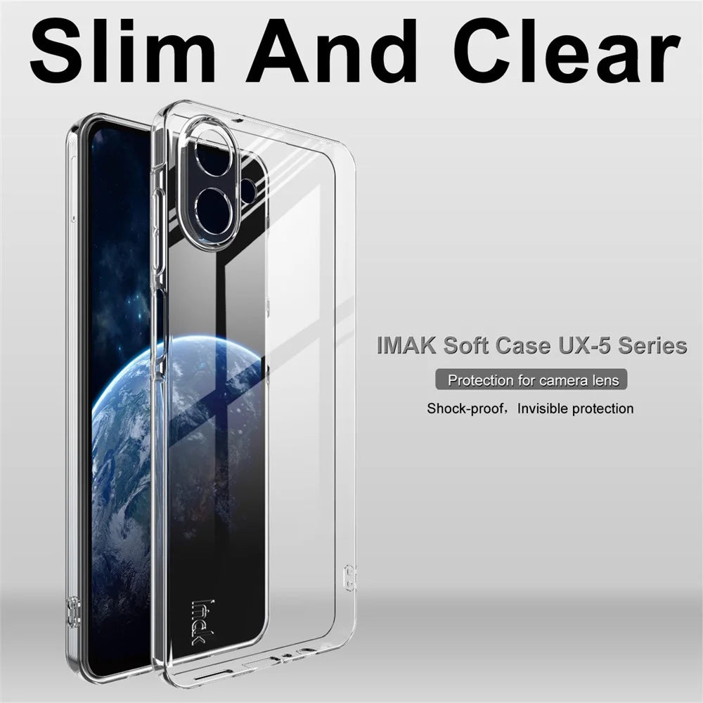 IMAK UX-5 Series For Samsung Galaxy A07 4G Case Shockproof TPU Clear Slim Back Shell - 3