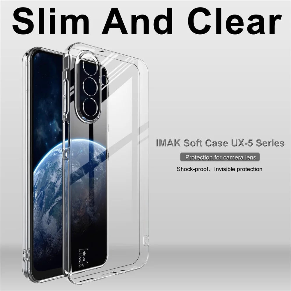 IMAK UX-5 Series For Samsung Galaxy A17 5G / A17 4G Case Shockproof TPU Clear Slim Back Shell - 3