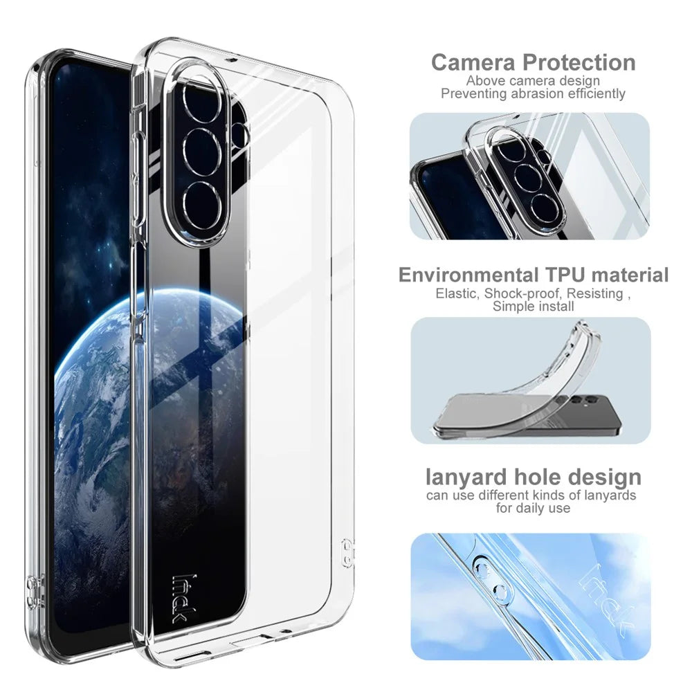 IMAK UX-5 Series For Samsung Galaxy A17 5G / A17 4G Case Shockproof TPU Clear Slim Back Shell - 4