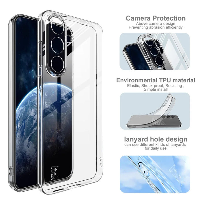 IMAK UX-5 Series For Samsung Galaxy S25 FE Case Shockproof TPU Clear Slim Back Shell - 4
