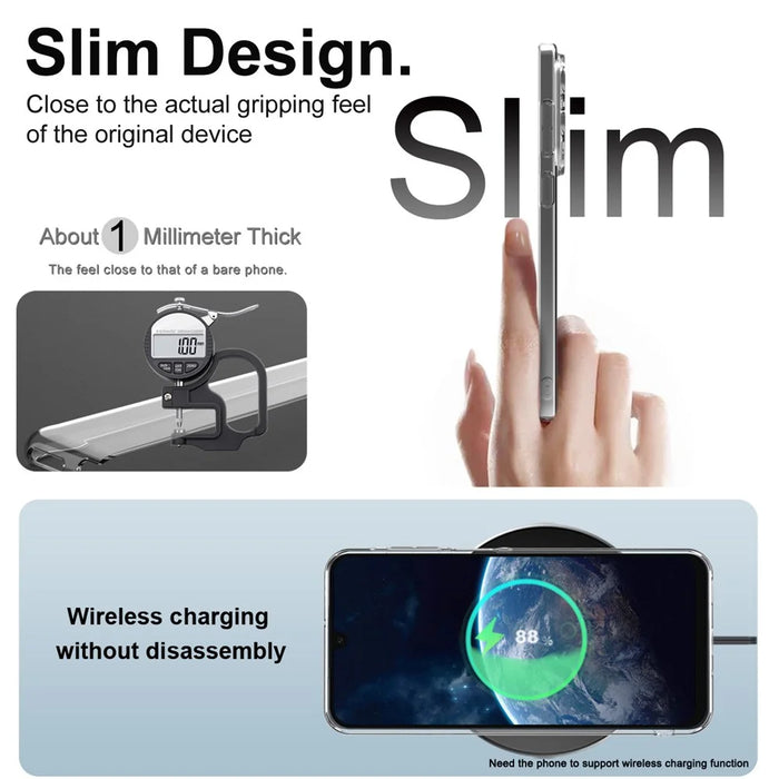 IMAK UX-5 Series For Samsung Galaxy S25 FE Case Shockproof TPU Clear Slim Back Shell - 5