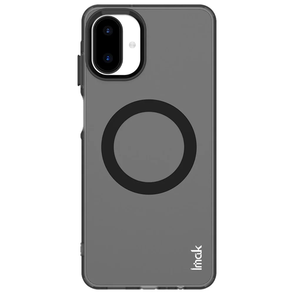 IMAK For Samsung Galaxy A07 4G Magnetic Case PC + TPU Protective Phone Back Cover - Black - 2