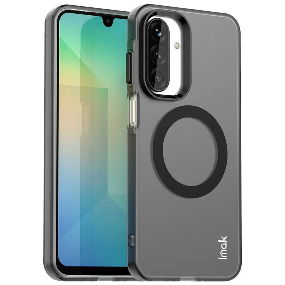 IMAK For Samsung Galaxy A17 5G / A17 4G Magnetic Case PC + TPU Protective Phone Back Cover - Black - 1