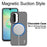 IMAK For Samsung Galaxy A17 5G / A17 4G Magnetic Case PC + TPU Protective Phone Back Cover - Black - 3