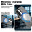 IMAK For Samsung Galaxy A17 5G / A17 4G Magnetic Case PC + TPU Protective Phone Back Cover - Black - 4