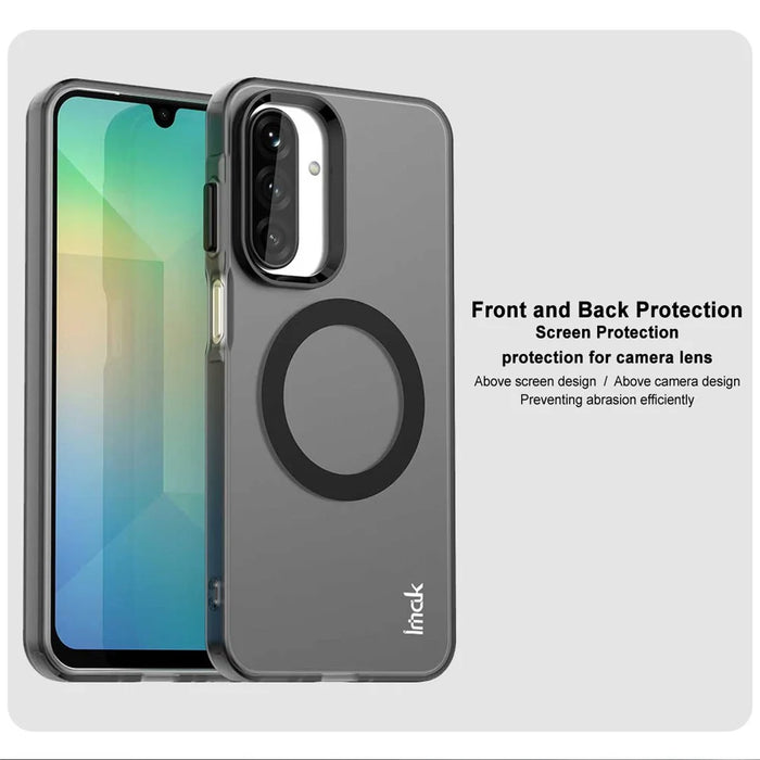 IMAK For Samsung Galaxy A17 5G / A17 4G Magnetic Case PC + TPU Protective Phone Back Cover - Black - 7