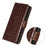 For Samsung Galaxy S25 FE Case RFID Blocking Wallet Crocodile Texture Genuine Cow Leather Phone Cover - Brown - 5