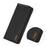 KHAZNEH For Samsung Galaxy S25 FE Case Wallet Genuine Cow Leather Phone Cover Nappa Texture - Black - 4