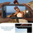 For iPhone Air Case Silicone + Metal Phone Cover with Tempered Glass Screen Protector - Black - 5