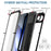 For iPhone Air Case Silicone + Metal Phone Cover with Tempered Glass Screen Protector - Black - 6