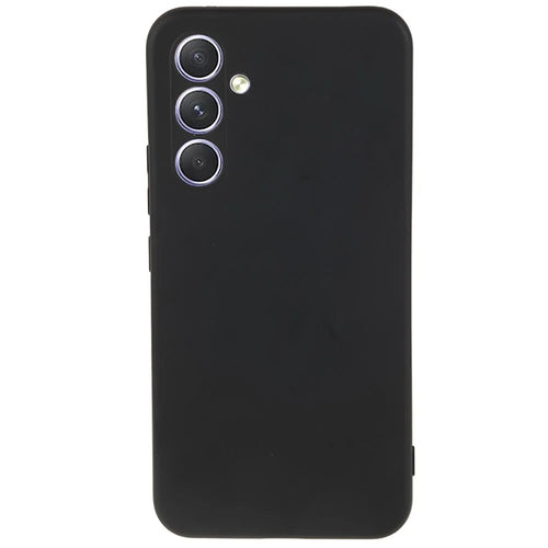 For Samsung Galaxy S25 FE Case TPU Back Soft Anti-Scratch Fiber Lining Phone Cover - Black - 1