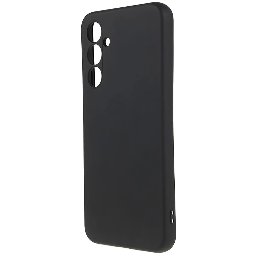 For Samsung Galaxy S25 FE Case TPU Back Soft Anti-Scratch Fiber Lining Phone Cover - Black - 3