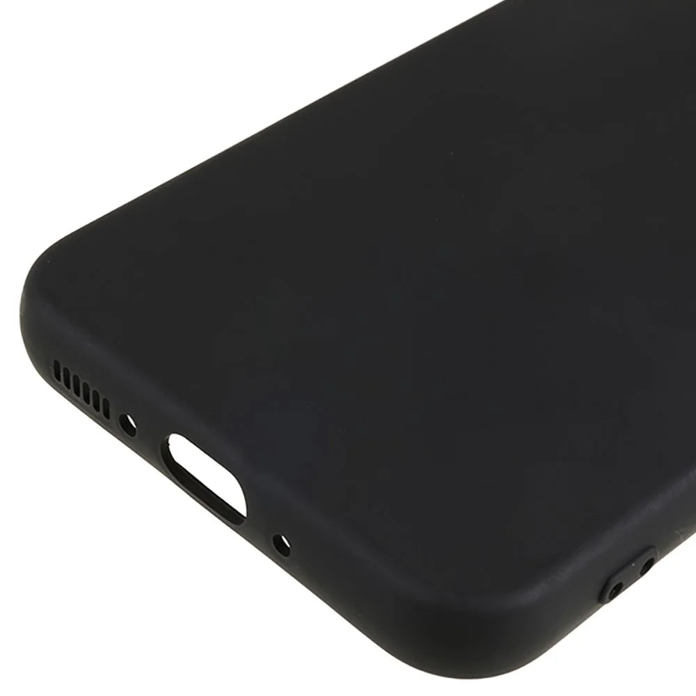 For Samsung Galaxy S25 FE Case TPU Back Soft Anti-Scratch Fiber Lining Phone Cover - Black - 6