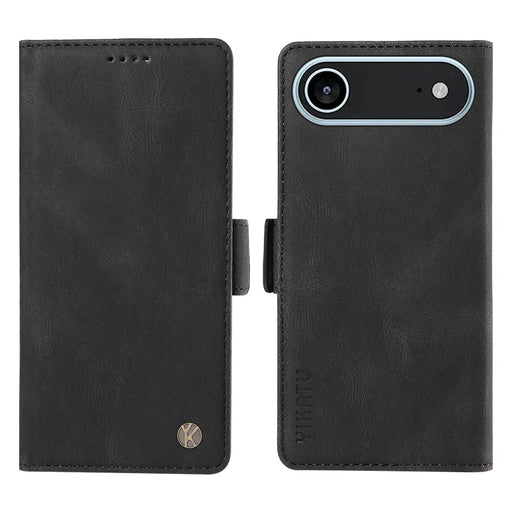 YIKATU For iPhone Air Leather Case  YK-005 Skin-touch Feeling Wallet Phone Cover - Black - 1