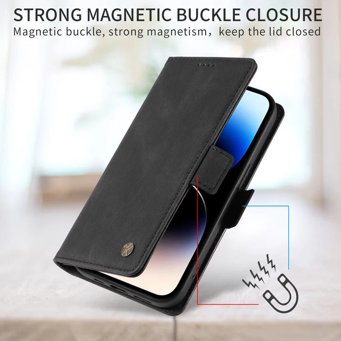 YIKATU For iPhone Air Leather Case  YK-005 Skin-touch Feeling Wallet Phone Cover - Black - 4