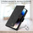YIKATU For iPhone 17 Leather Case  YK-005 Skin-touch Feeling Wallet Phone Cover - Black - 4