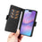 YIKATU For iPhone 17 Leather Case  YK-005 Skin-touch Feeling Wallet Phone Cover - Black - 7