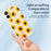 For iPhone 17 Case Sunflowers Pattern Printing Straight Edge TPU Phone Back Cover - Beige - 4