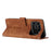 For iPhone 18 Pro / 17 Pro Stand Case Imprinted Lines Leather Phone Cover - Brown - 3