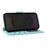 For Samsung Galaxy S25 FE Wallet Case Rhombus Leather Phone Cover with Strap - Green - 7