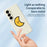 For Samsung Galaxy A56 5G Case Yellow Moon Pattern Printing Straight Edge TPU Phone Back Cover - Beige - 4