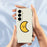 For Samsung Galaxy A56 5G Case Yellow Moon Pattern Printing Straight Edge TPU Phone Back Cover - Beige - 6