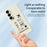 For Samsung Galaxy A56 5G Case Boarding Ticket Pattern Printing Straight Edge TPU Phone Back Cover - Beige - 4