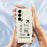 For Samsung Galaxy A56 5G Case Boarding Ticket Pattern Printing Straight Edge TPU Phone Back Cover - Beige - 6