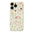 For iPhone 18 Pro Max / 17 Pro Max Case Small Flower Leaves Pattern Printing Straight Edge TPU Phone Back Cover - Beige - 1