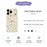 For iPhone 18 Pro Max / 17 Pro Max Case Small Flower Leaves Pattern Printing Straight Edge TPU Phone Back Cover - Beige - 2
