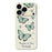 For iPhone 18 Pro Max / 17 Pro Max Case Green Butterfly Pattern Printing Straight Edge TPU Phone Back Cover - Beige - 1