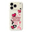 For iPhone 18 Pro Max / 17 Pro Max Case Pink Elements Pattern Printing Straight Edge TPU Phone Back Cover - Beige - 1