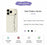 For iPhone 18 Pro Max / 17 Pro Max Case WordArt Pattern Printing Straight Edge TPU Phone Back Cover - Beige - 2