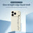 For iPhone 18 Pro Max / 17 Pro Max Case WordArt Pattern Printing Straight Edge TPU Phone Back Cover - Beige - 3