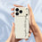 For iPhone 18 Pro Max / 17 Pro Max Case WordArt Pattern Printing Straight Edge TPU Phone Back Cover - Beige - 6