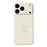 For iPhone 18 Pro Max / 17 Pro Max Case White Love Pattern Printing Straight Edge TPU Phone Back Cover - Beige - 1