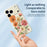 For iPhone 18 Pro Max / 17 Pro Max Case Beautiful Flowers Pattern Printing Straight Edge TPU Phone Back Cover - Beige - 4